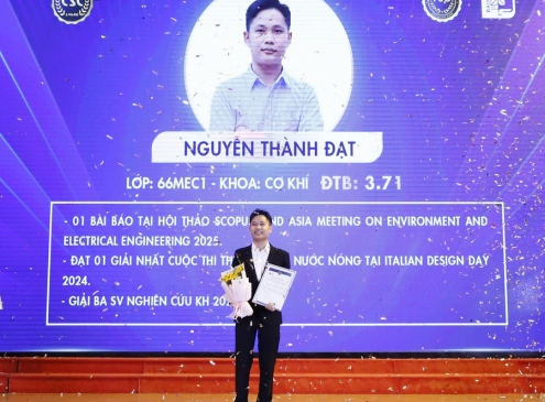 Chủ nhân Giải CSC Award 2025 gọi tên nam sinh cơ khí